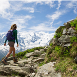 femme randonnée montagne